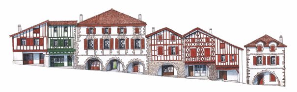 Exposition Duplantier, maisons basques Ospitalea Irissarry au Pays basque